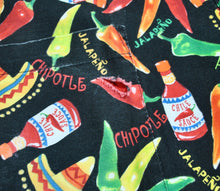 Vintage Peppers Made in USA Button Shirt Size Medium