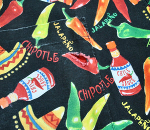 Vintage Peppers Made in USA Button Shirt Size Medium