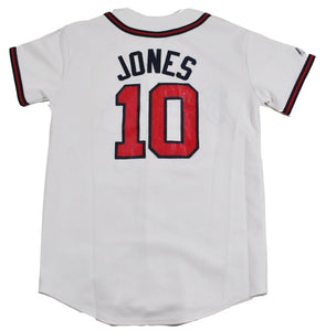 Vintage Atlanta Braves Chipper Jones Jersey Size Youth Large