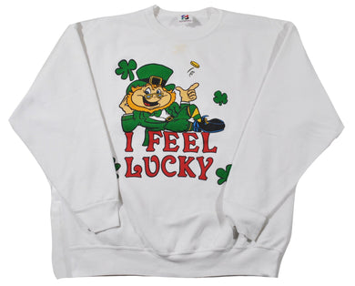 Vintage I Feel Lucky Irish Sweatshirt Size X-Large