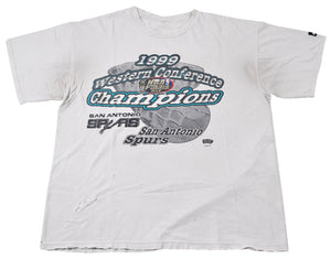 Vintage San Antonio Spurs 1999 NBA Finals Shirt Size X-Large