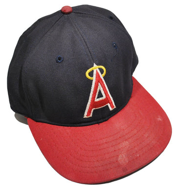 Vintage California Angels Roman Pro Fitted Hat Size 7 1/8