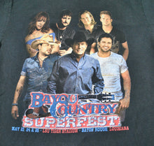 Vintage Bayou Country SuperFest George Strait Reba Luke Bryan Shirt Size Large