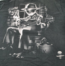 Vintage Alien Cosmic Crossroads Band 1997 Liquid Blue Shirt Size X-Large