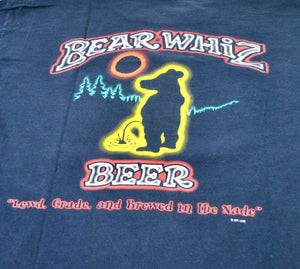 Vintage Bear Whiz Beer 1998 Shirt Size 2X-Large