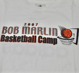 Vintage Bob Marlin Basketball Camp 2007 Adidas Shirt Size Small