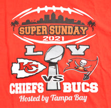 Tampa Bay Buccaneers Kansas City Chiefs 2021 Super Bowl Shirt Size Large