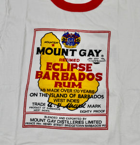 Vintage Mount Gay Eclipse Barbados Rum Shirt Size Medium