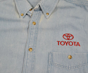 Vintage Toyota Denim Button Shirt Size X-Large