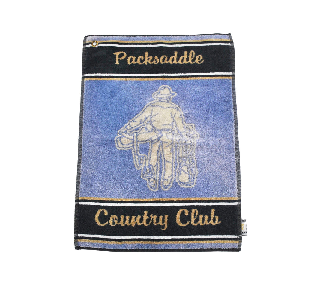 Vintage Packsaddle Country Club Golf Towel