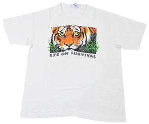Vintage Tiger Eye of Survival 1993 Shirt Size X-Large