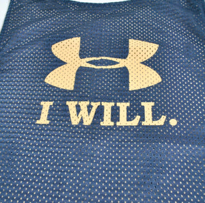 Navy Reversible Under Armour Jersey Size Large