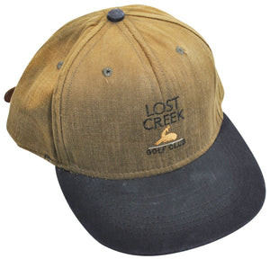 Vintage Lost Creek Golf Club Leather Strap Hat