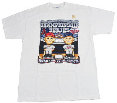 Vintage Anaheim Angels Minnesota Twins Shirt Size Large