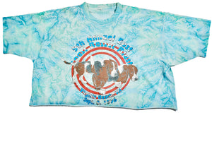 Vintage Basset Hound 1996 Crop Shirt Size X-Large