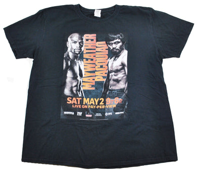 Vintage Mayweather Pacquiao Boxing Shirt Size X-Large