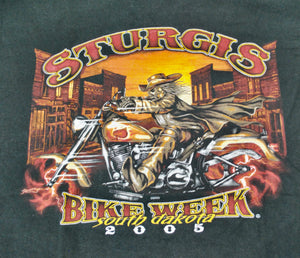 Vintage Sturgis 2005 South Dakota Bike Week Shirt Size Large