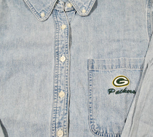 Vintage Green Bay Packers Button Shirt Size Small