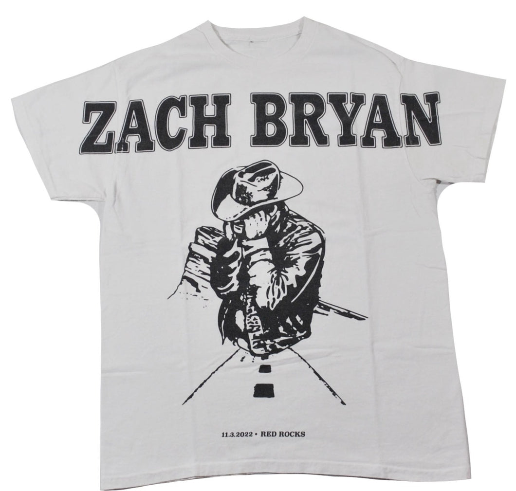 Zach Bryan Red Rocks Shirt Size Medium