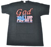 Vintage God is Pro Life Shirt Size Large