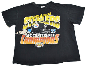 Vintage Pittsburgh Steelers 1995 Super Bowl Shirt Size X-Large(wide)