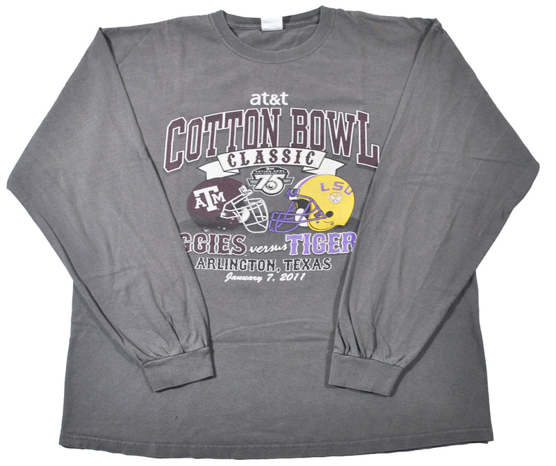 Vintage Texas A&M Aggies LSU Tigers Cotton Bowl Shirt Size X-Large