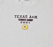 Vintage Texas A&M Aggies Tennis Camp 2001 Shirt Size X-Large
