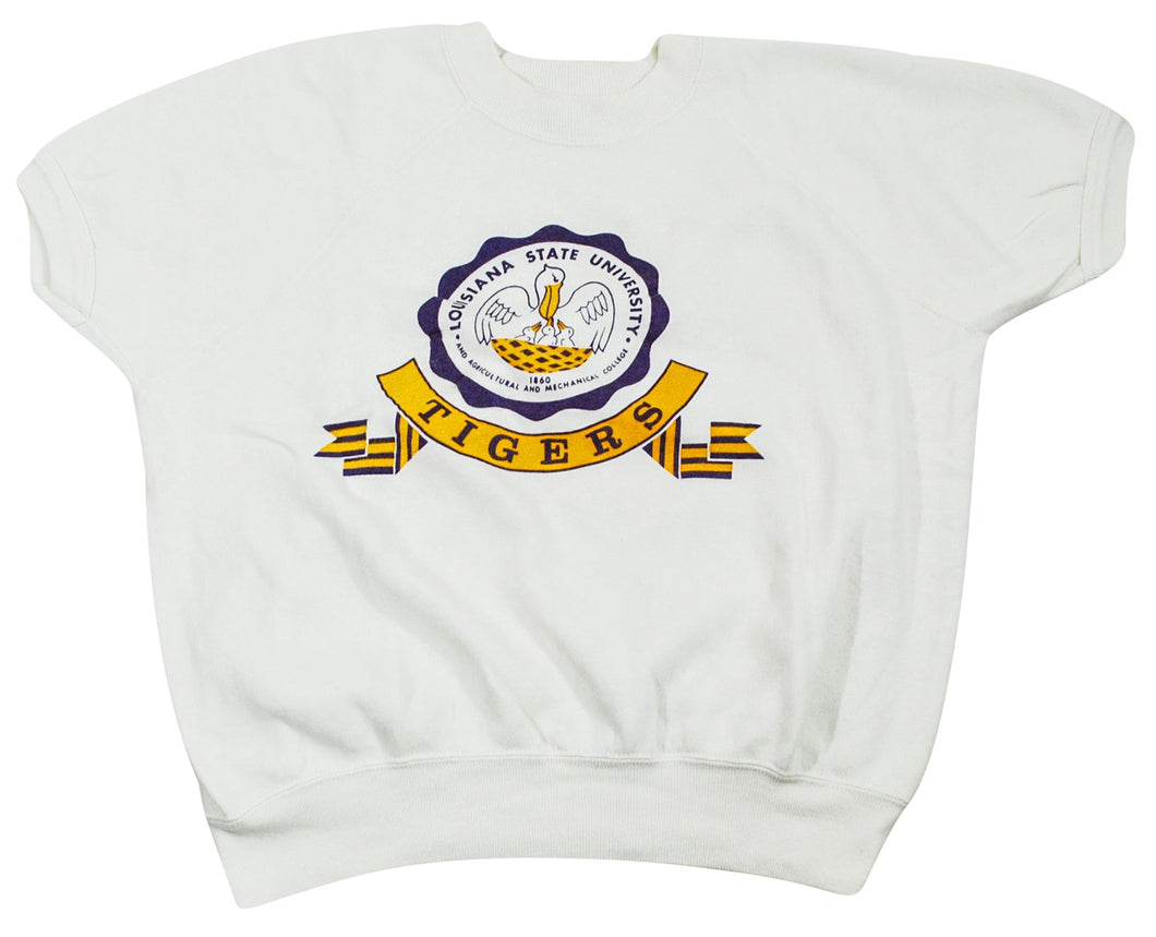 Vintage LSU Tigers 80s Velva Sheen Sweatshirt Size X-Large