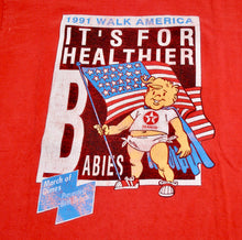 Vintage Healthy Babies 1991 Walk America Shirt Size Large
