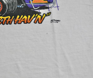 Vintage Devils Bowl Speedway Dallas Texas 80s Shirt Size Large