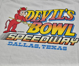 Vintage Devils Bowl Speedway Dallas Texas 80s Shirt Size Large