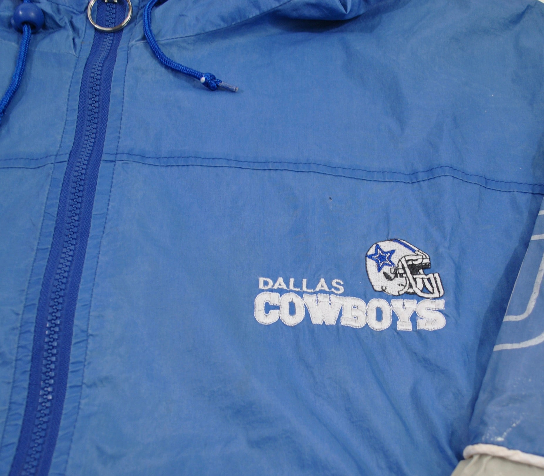 Dallas Cowboys Starter Home Team Half-Zip Hoodie Jacket - Navy/Silver