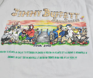 Vintage Jimmy Buffett 2007 Tour Shirt Size Large