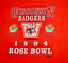 Vintage Wisconsin Badgers 1994 Rose Bowl Salem Sportswear Shirt Size X-Large