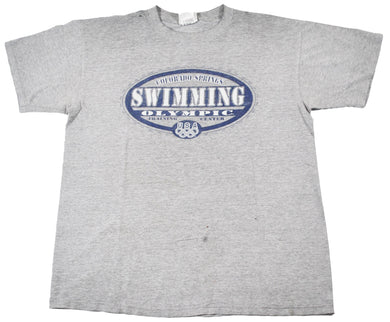 Vintage Olympic Swimming Training Center Shirt Size Large