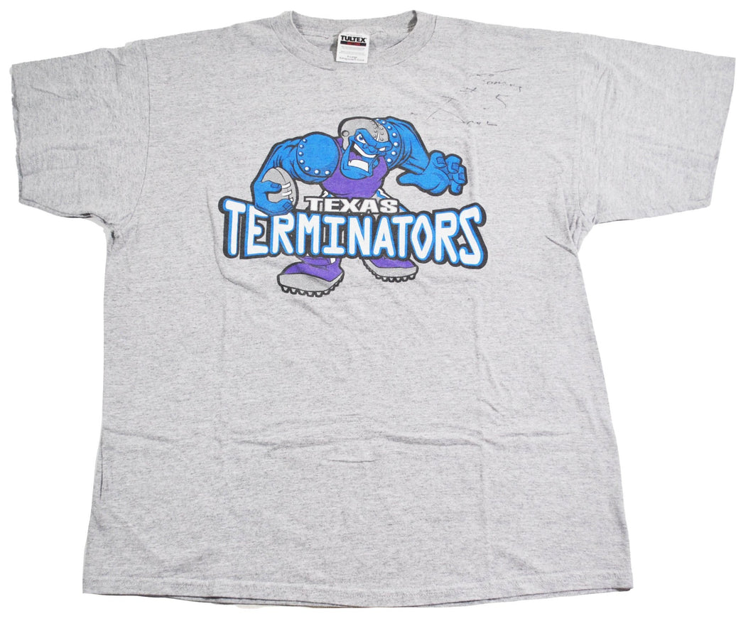 Vintage Texas Terminators 1999 Indoor Football Austin Texas Shirt Size X-Large