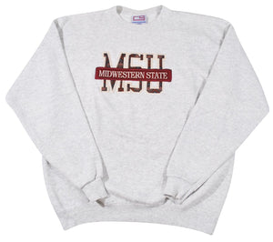 Vintage Midwestern State Sweatshirt Size Large