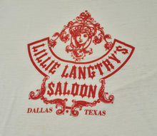 Vintage Lillie Langtry's Saloon Dallas Texas 80s Shirt Size Medium