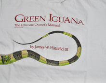 Vintage Green Iguana 1992 Book Shirt Size Large