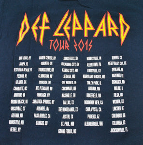 Def Leppard 2015 Tour Shirt Size Large