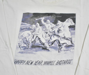 Vintage Military Happy New Year Yankee Bastards Shirt Size X-Large