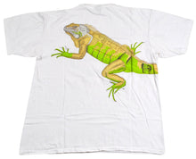 Vintage Green Iguana 1992 Book Shirt Size Large