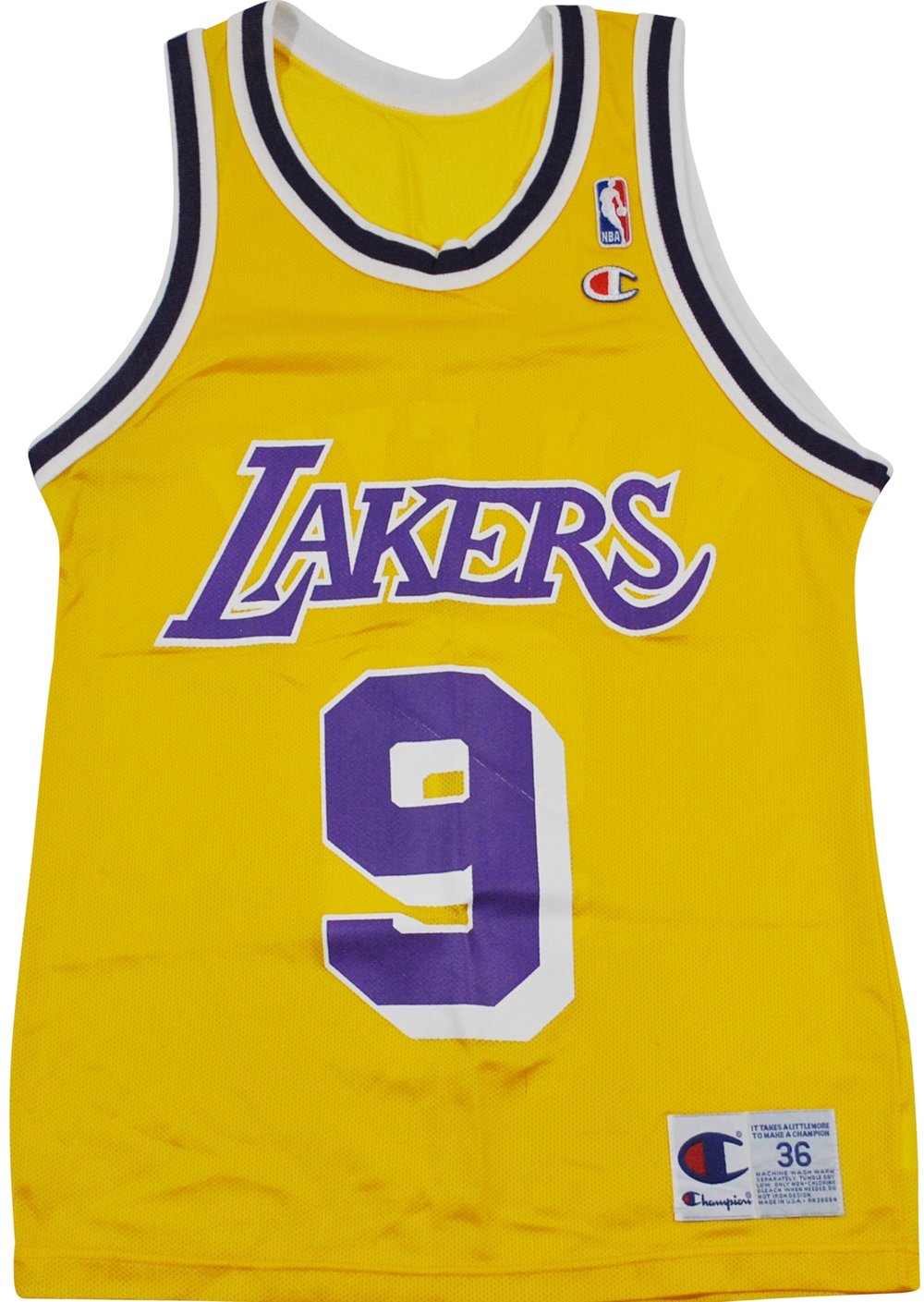 Vintage Champion Brand Los Angeles Lakers Nick Van Exel Jersey