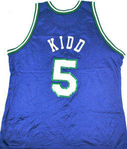 Champion Jason Kidd NBA Gold Logo Dallas Mavericks Mavs Authentic Jersey  Size 48