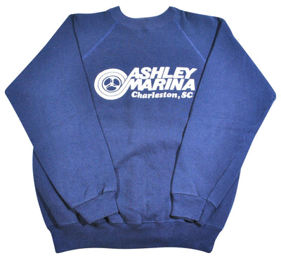 Vintage Ashley Marina Charleston South Carolina Sweatshirt Size Large