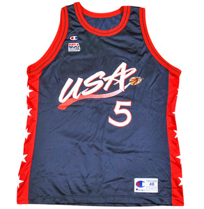 Vintage 1996 Olympics Grant Hill Champion Brand Jersey Size X-Large