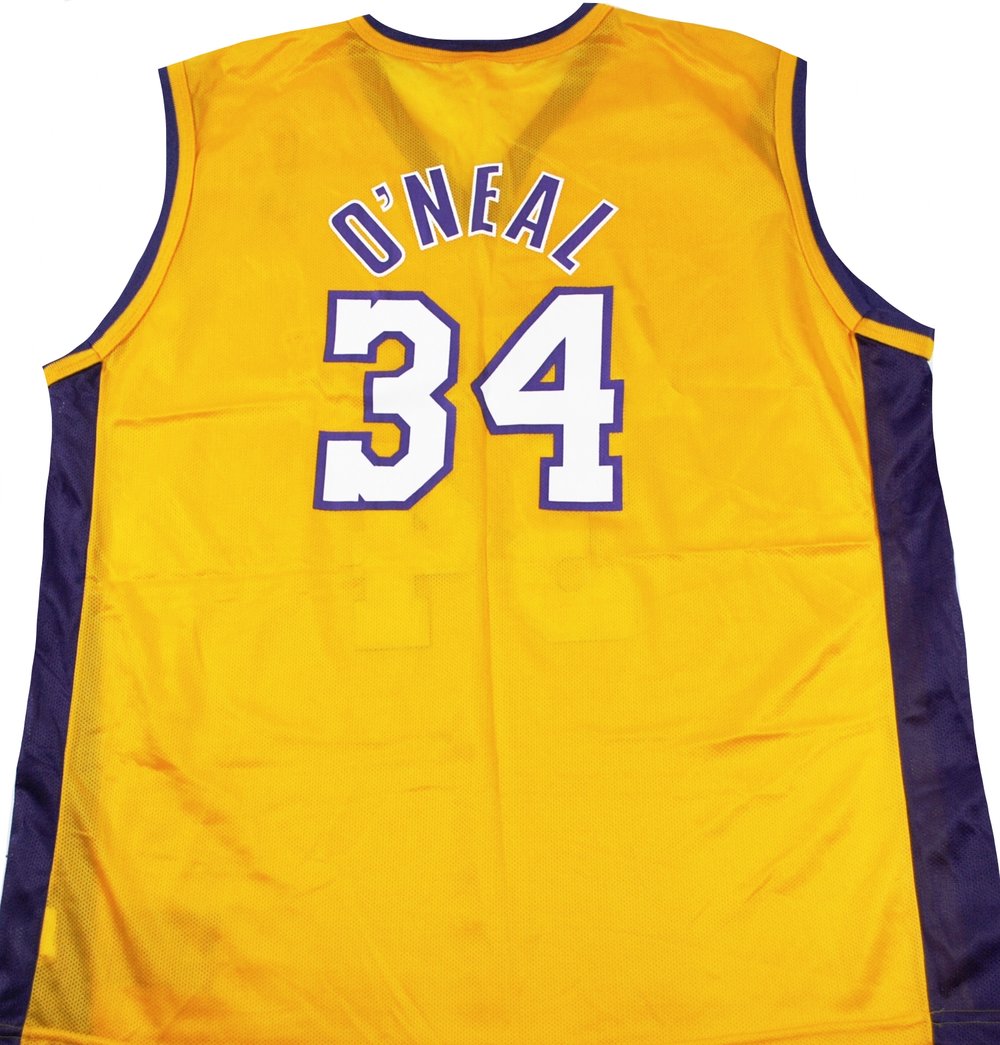 Vintage Champion Brand Los Angeles Lakers Shaquille O'Neal Jersey Size –  Yesterday's Attic