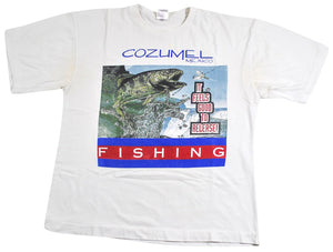 Vintage Cozumel Mexico Fishing Shirt Size Large – Yesterday's Attic