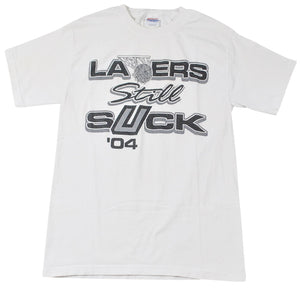 Vintage San Antonio Spurs Lakers Still Suck 2004 Shirt Size Small
