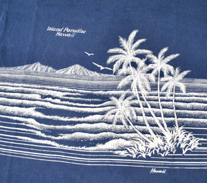 Vintage Hawaii Island Paradise 80s Shirt Size Large